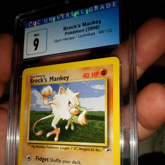 2000 pokemon BROCK'S MANKEY CGC SLAB - Picture 2 of 6